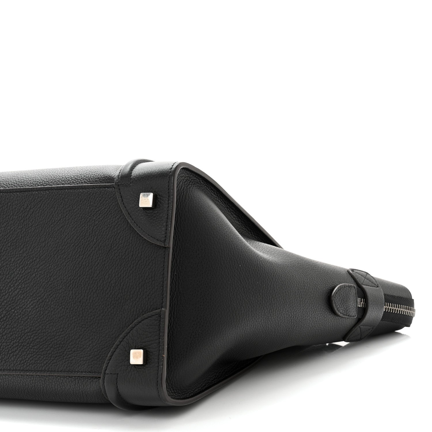 Celine Drummed Calfskin Mini Luggage Black 10 of 10