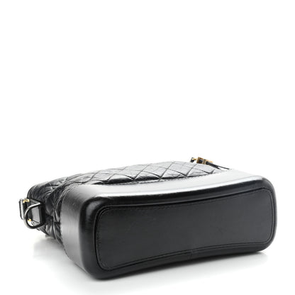 Chanel Aged Calfskin Quilted Medium Gabrielle Hobo Black 4 of 13