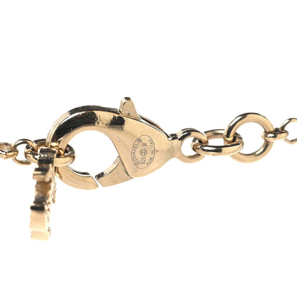 Chanel Pearl Crystal CC Heart Chain Long Necklace Gold 4 of 5