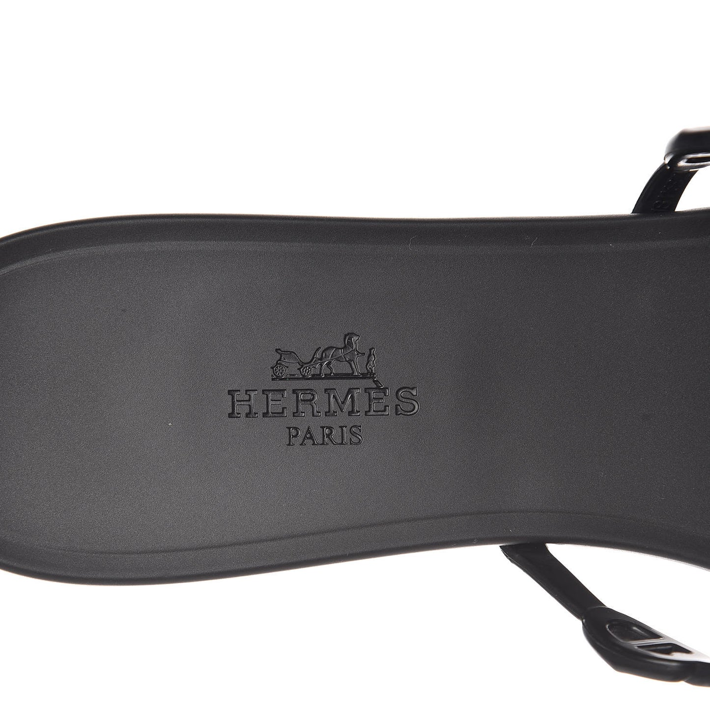 Rubber Chaine d'Ancre Rivage Sandals 40 Black