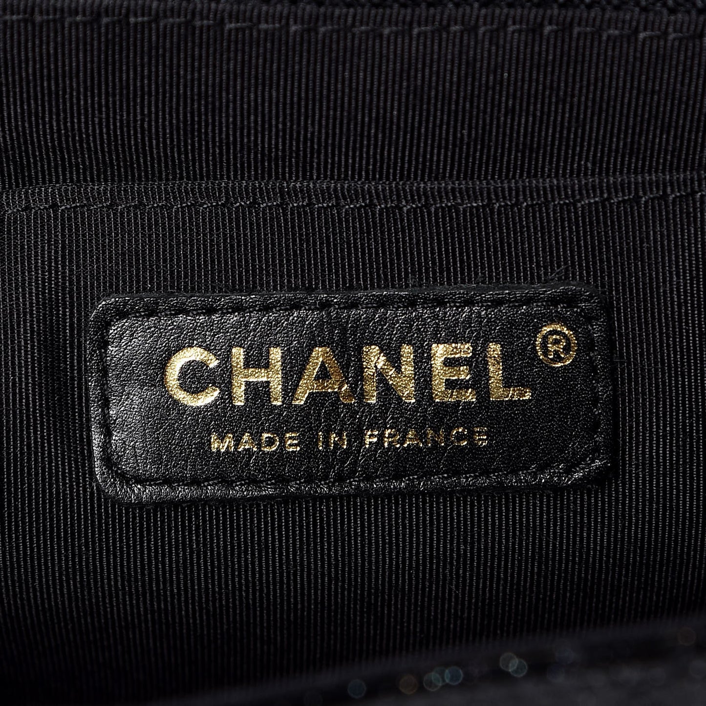 Patent Quilted Sparkle Glitter Jumbo Single Flap Black