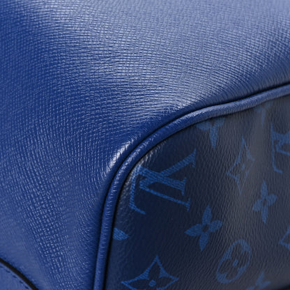 Louis Vuitton LOUIS VUITTON Taiga Monogram Eclipse Keepall Bandouliere 50 Pacific Blue 8 of 10