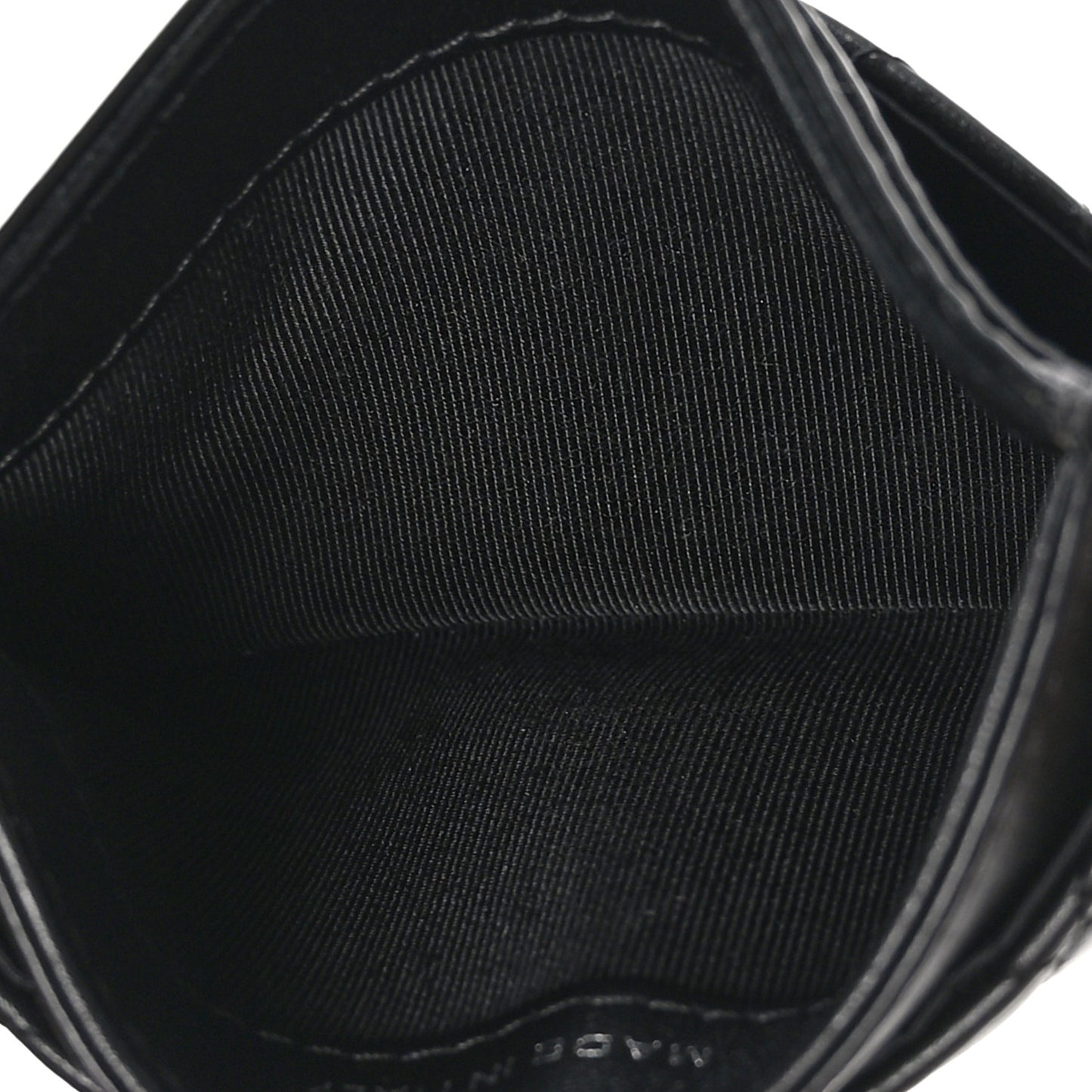 Aged Calfskin Quilted Reissue Card Holder So Black
