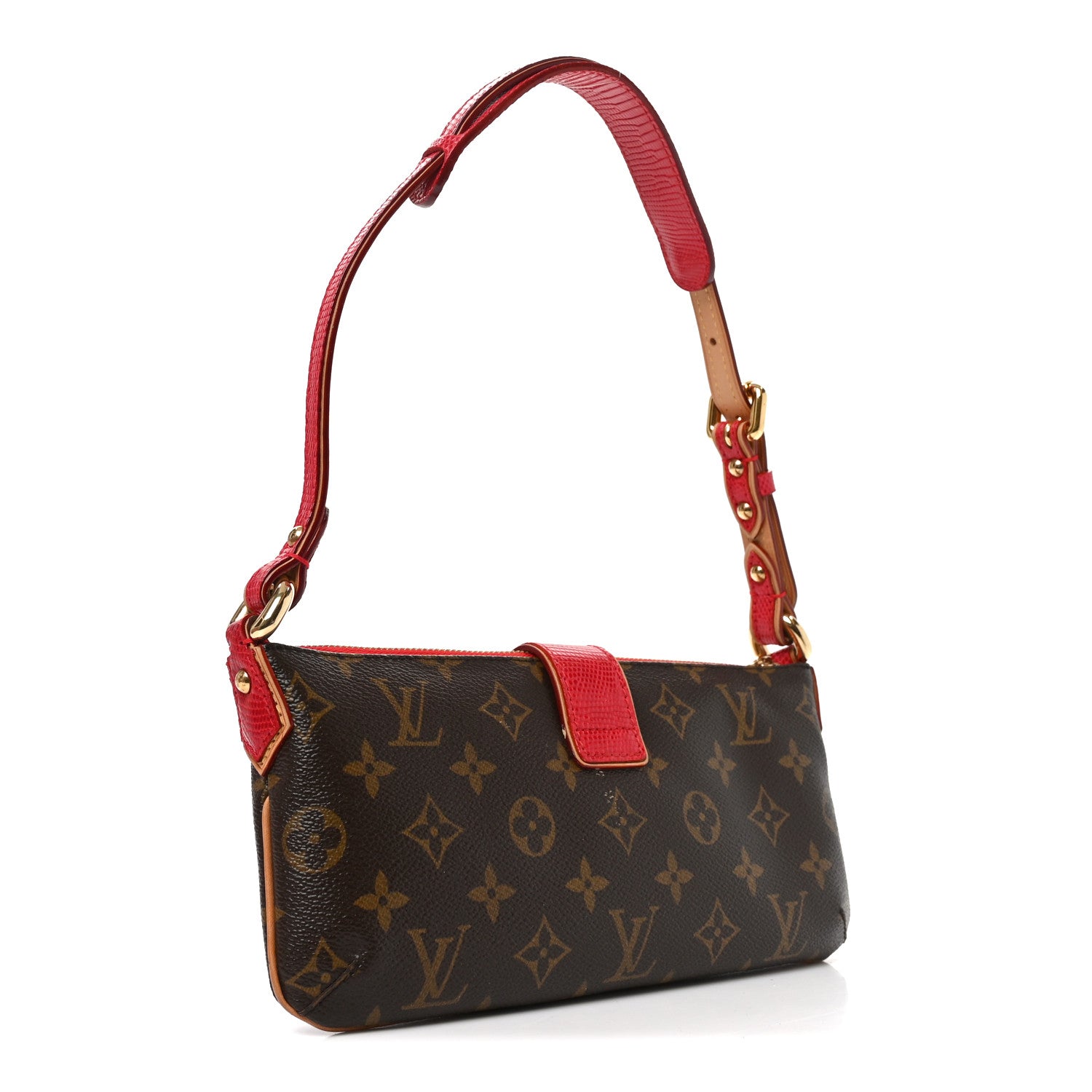 Louis Vuitton Lizard Monogram Cerises Pochette 3 of 9