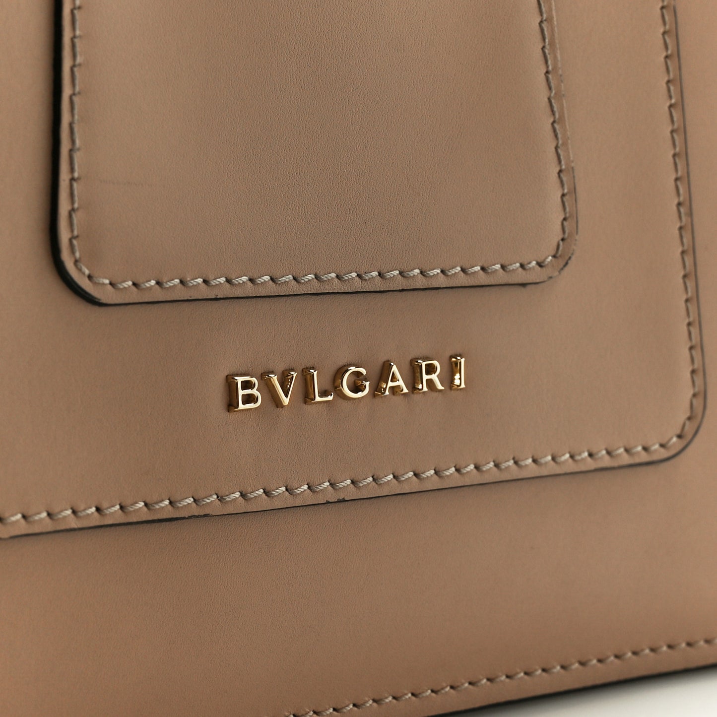 Calfskin Serpenti Forever Top Handle Beige Green