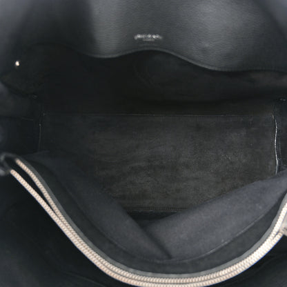 Saint Laurent Grained Calfskin Medium Souple Sac De Jour Black 5 of 12