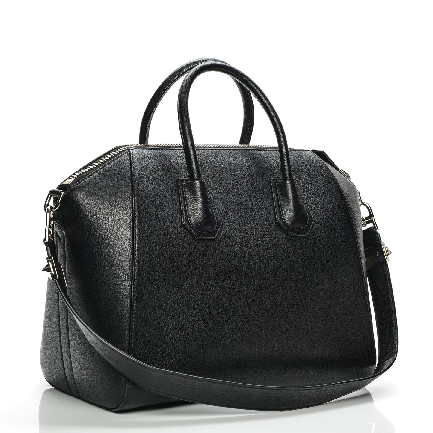 Sugar Goatskin Medium Antigona Black