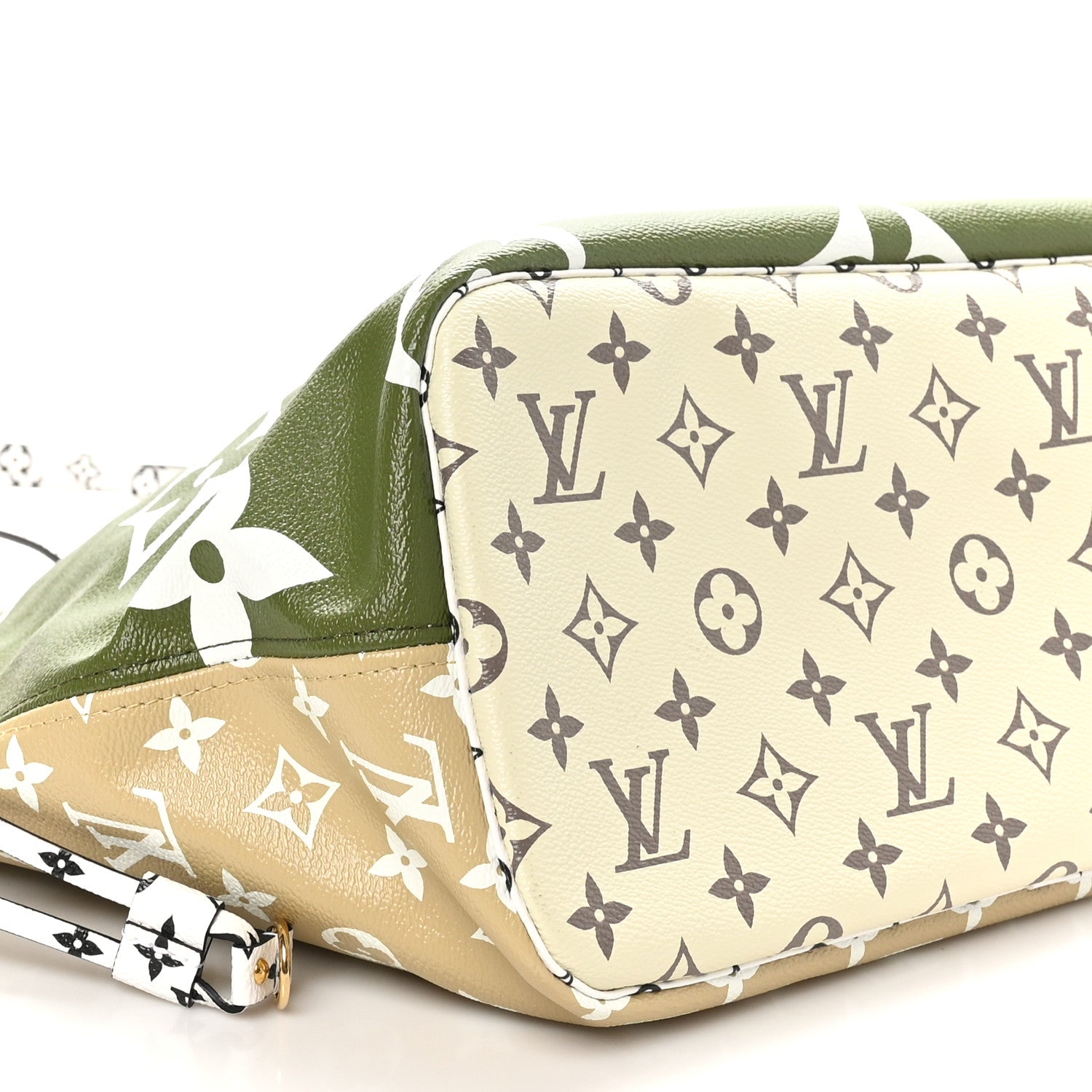 Louis Vuitton Monogram Giant Neverfull MM Kaki 10 of 11