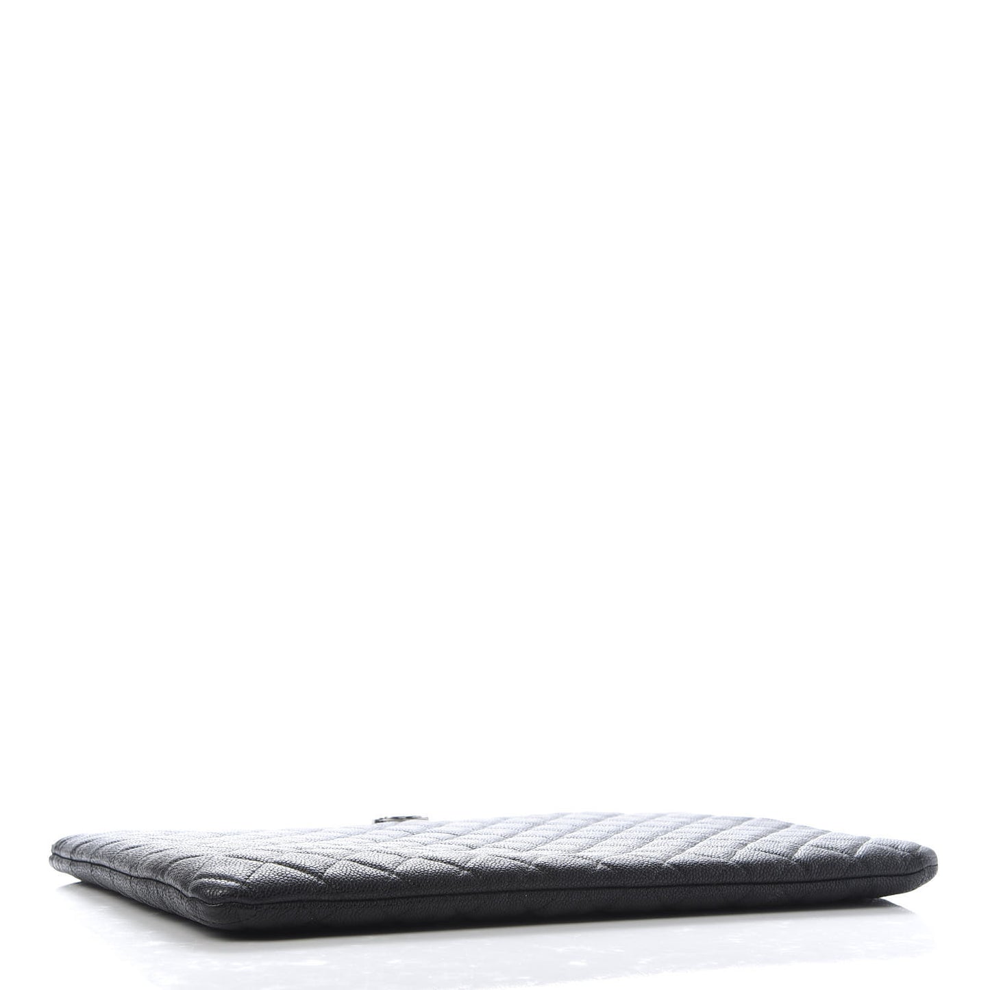 Caviar Quilted Large Boy Cosmetic Case Black