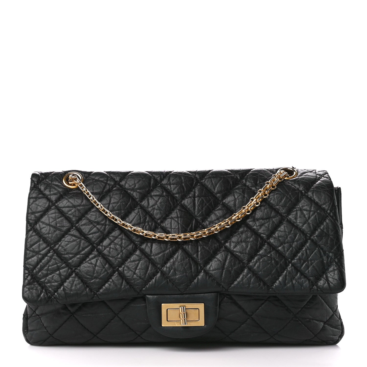Chanel Aged Calfskin Quilted 2.55 Reissue 227 Flap Black 1 of 10