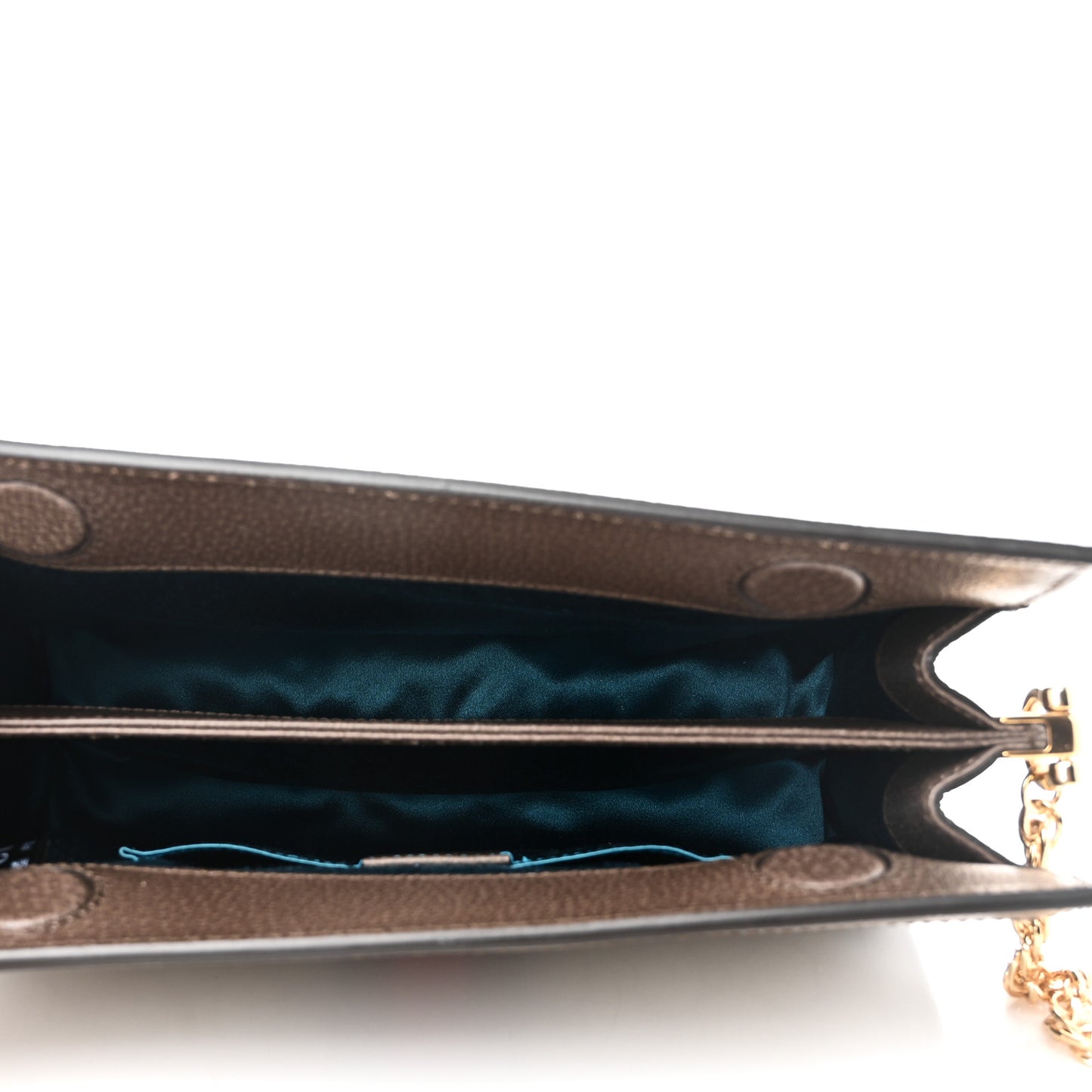 GG Supreme Monogram Web Small Ophidia Chain Shoulder Bag Brown