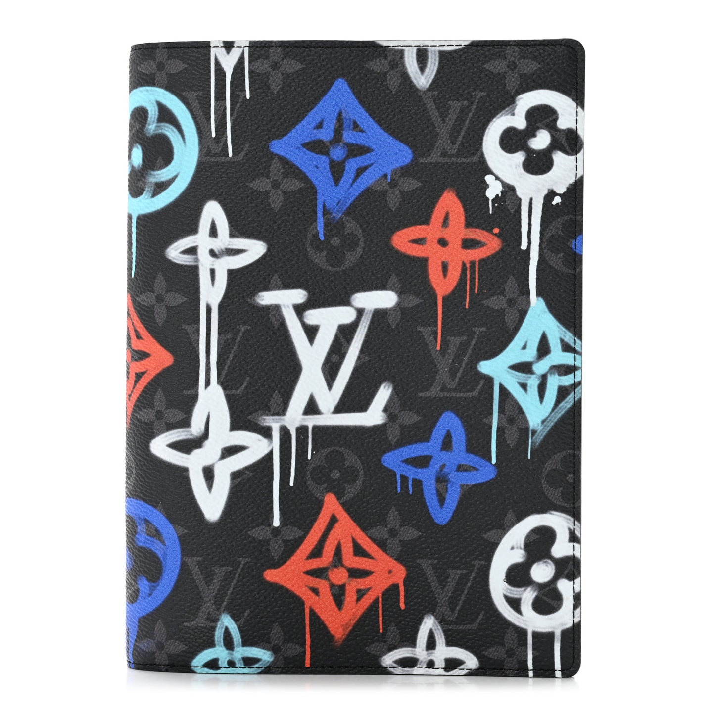 Monogram Eclipse LV Graffiti Auguste Notebook Cover Multicolor