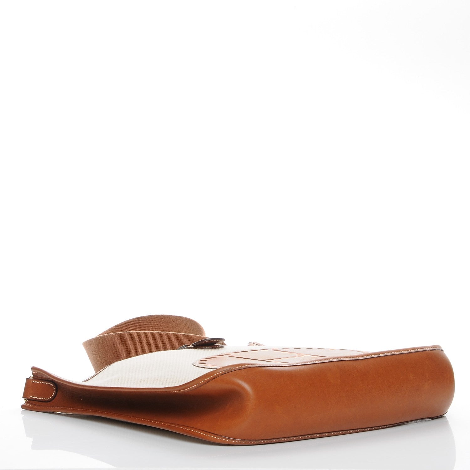 Hermes Toile Natural Barenia Evelyne GM Fauve 4 of 8