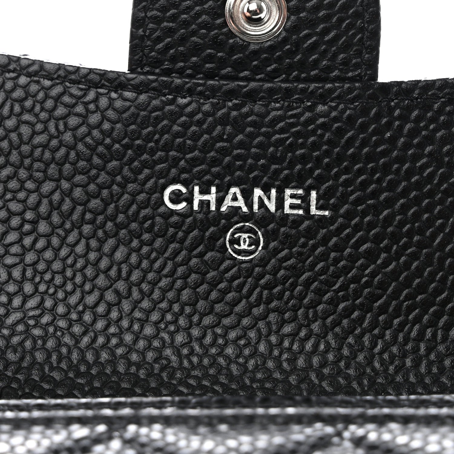 Chanel Caviar Quilted Flap Card Holder Wallet Black 6 of 10
