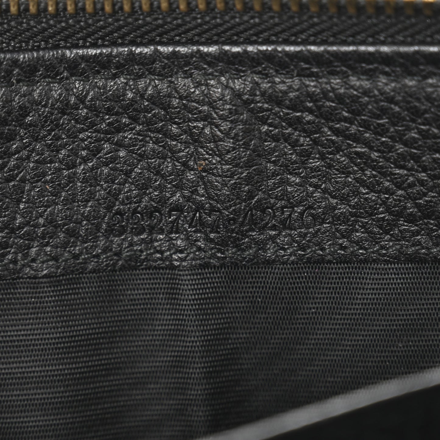 Guccissima Signature Zip Around Organizer Wallet Black
