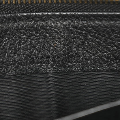 Gucci Guccissima Signature Zip Around Organizer Wallet Black 7 of 11