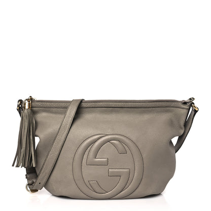 Gucci Pebbled Calfskin Medium Soho Hobo New Fango 1 of 15