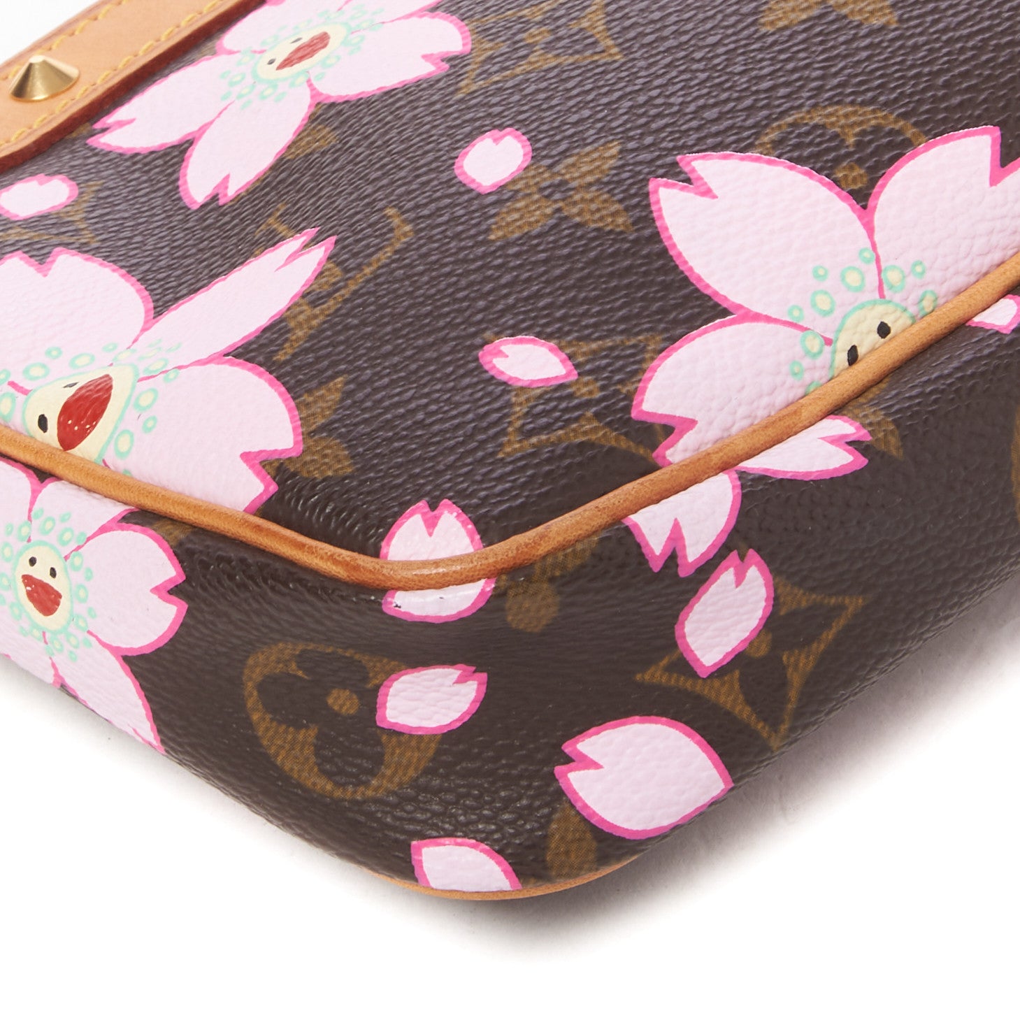 Louis Vuitton Monogram Cherry Blossom Pochette Accessories Brown 5 of 7