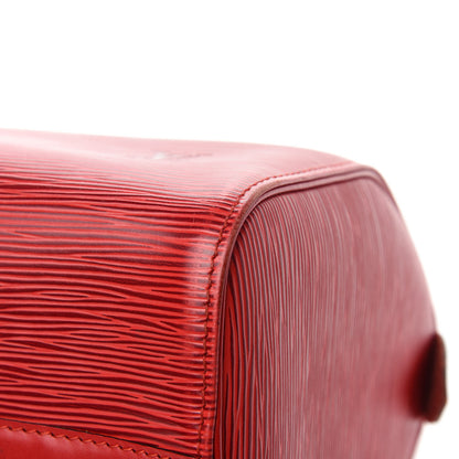 Louis Vuitton Epi Speedy 25 Castillan Red 14 of 15