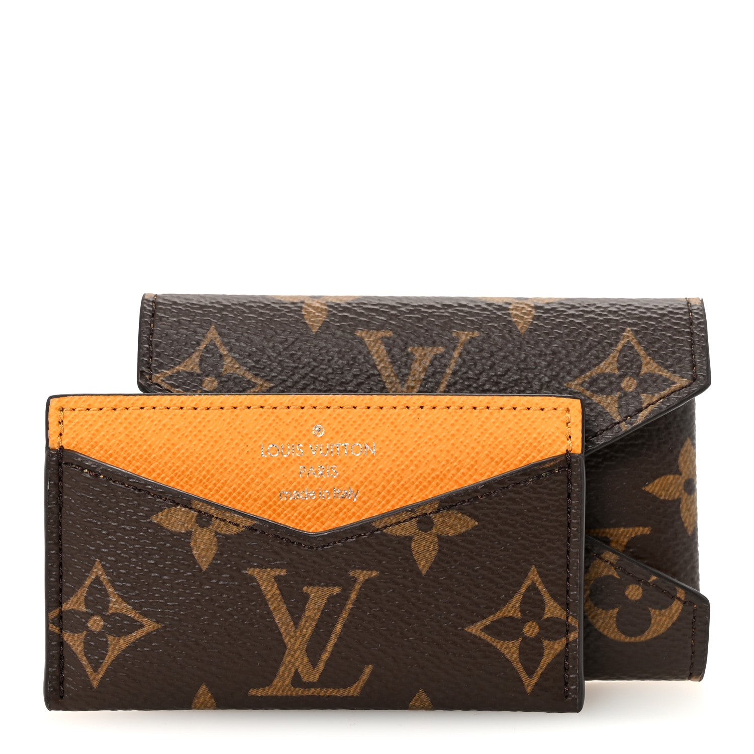 Louis Vuitton Monogram LV Colormania Kirigami Card Holder Safran