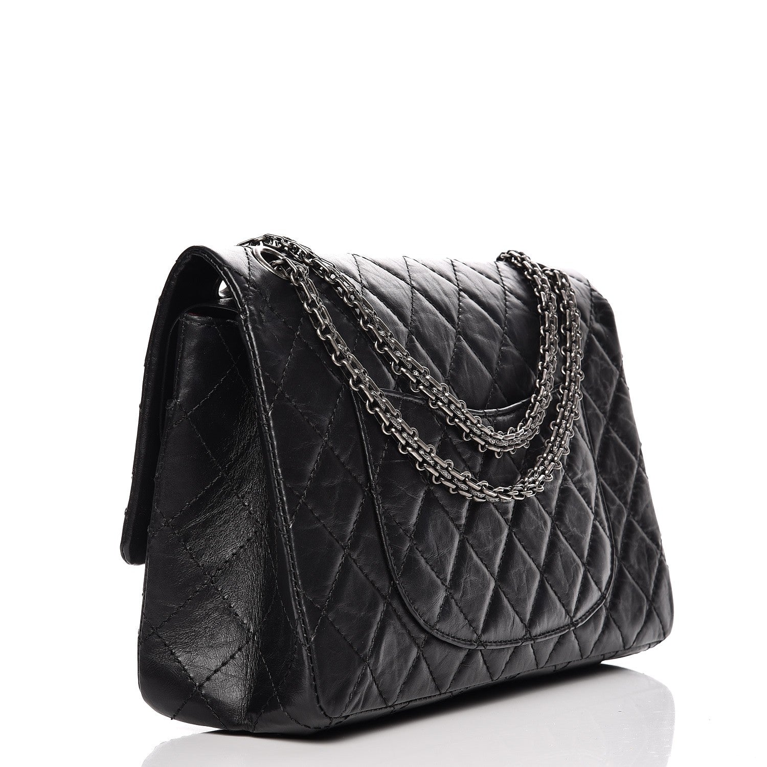 Chanel Aged Calfskin Quilted 2.55 Reissue 226 Flap Black 3 of 9