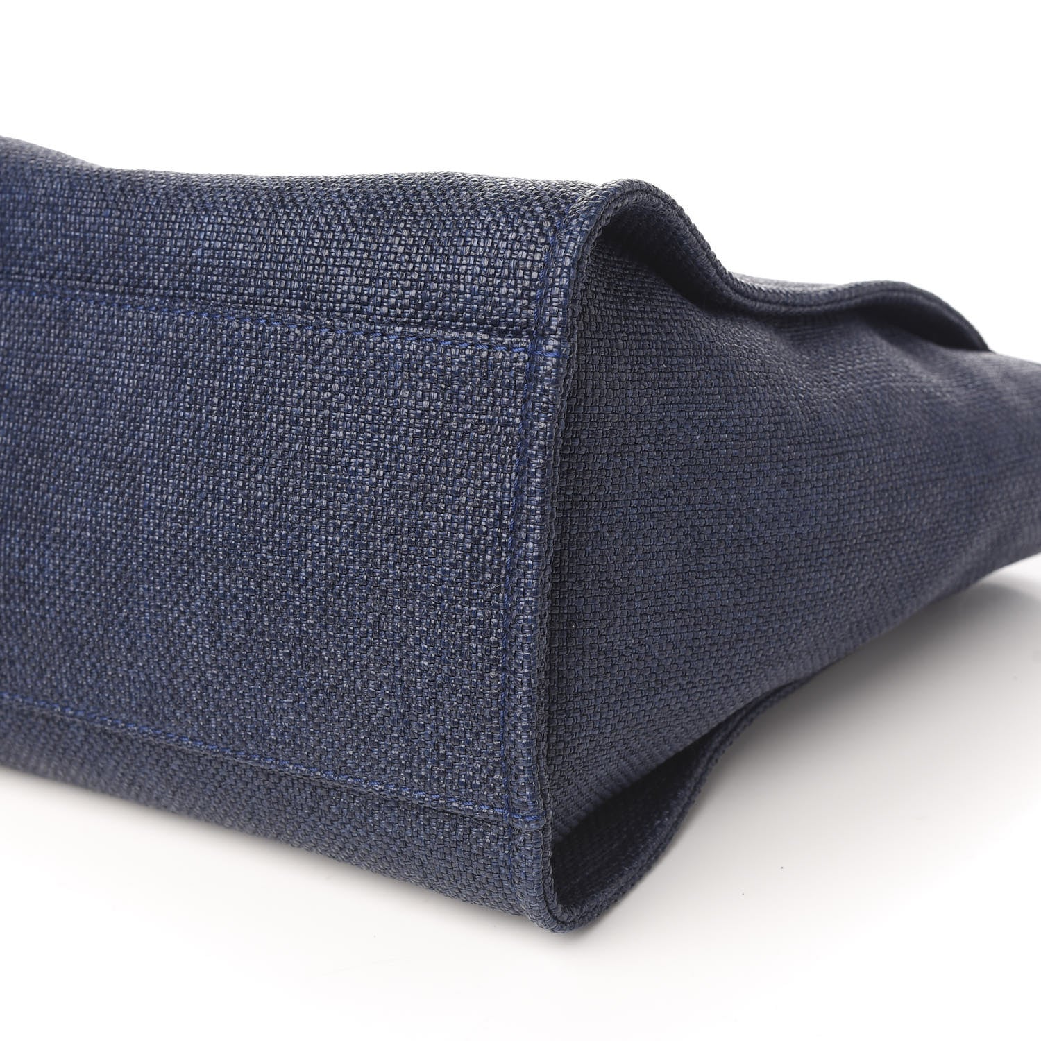 Chanel Denim Medium Deauville Tote Dark Blue 8 of 9
