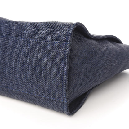Chanel Denim Medium Deauville Tote Dark Blue 8 of 9
