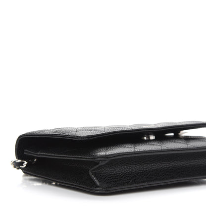 Chanel Caviar Quilted Wallet On Chain WOC Black 9 of 10