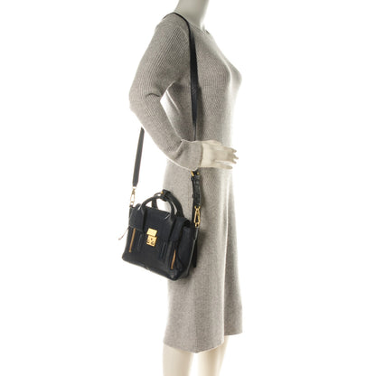 3.1 Phillip Lim 3.1 Textured Calfskin Mini Pashli Satchel Ink 2 of 6