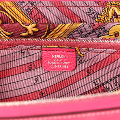 Hermes Epsom Silk'In Wallet Rose Tyrien 6 of 11