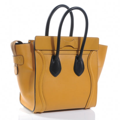 Celine Smooth Calfskin Micro Luggage Amber 3 of 8