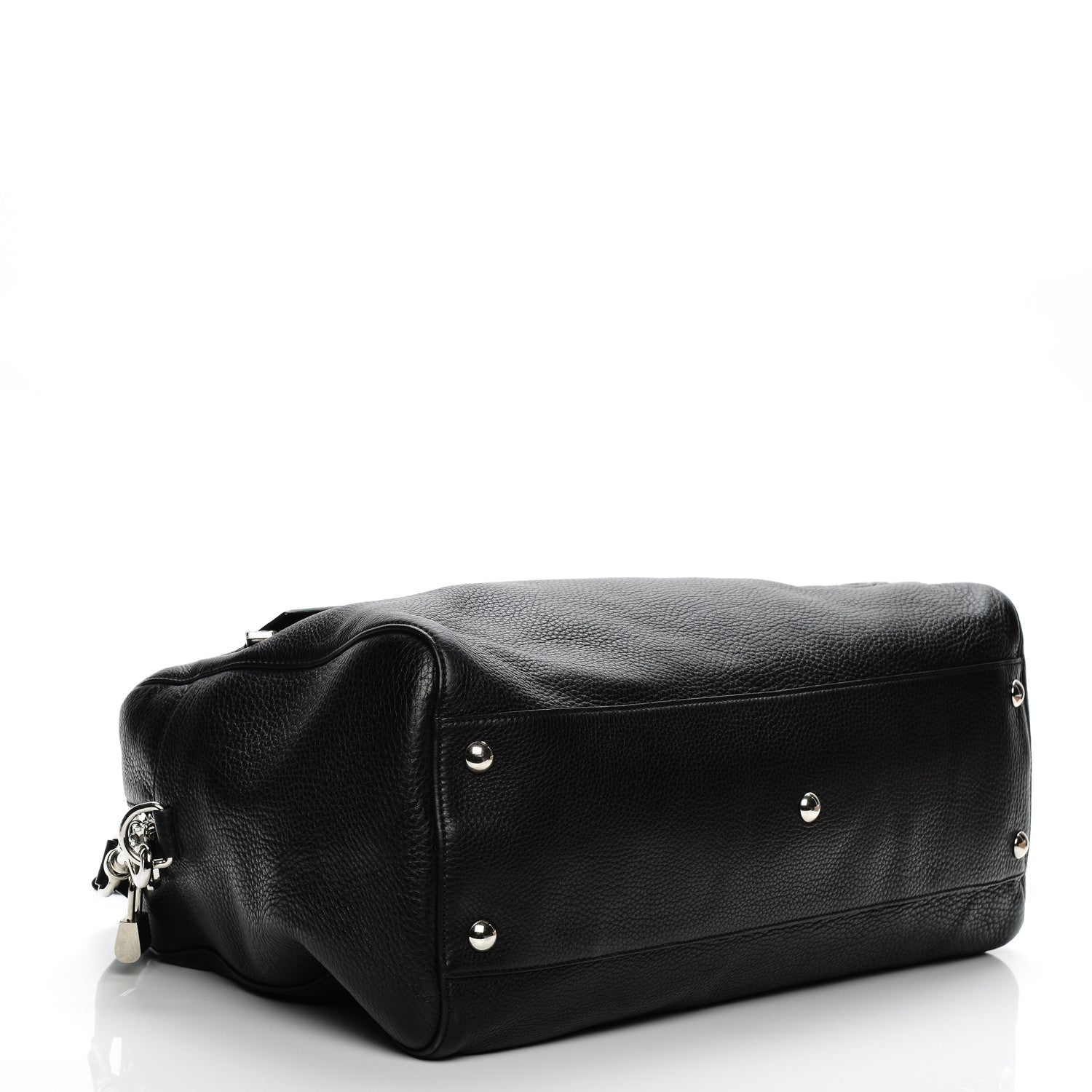 Gucci Pebbled Calfskin Soho Carry On Duffle Black 4 of 7