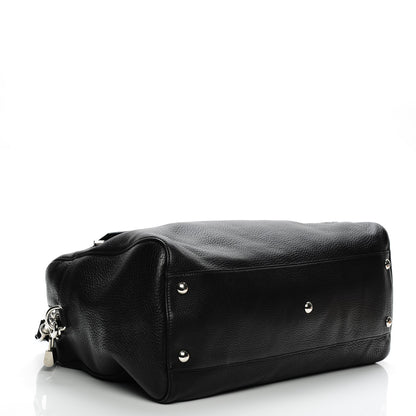 Gucci Pebbled Calfskin Soho Carry On Duffle Black 4 of 7