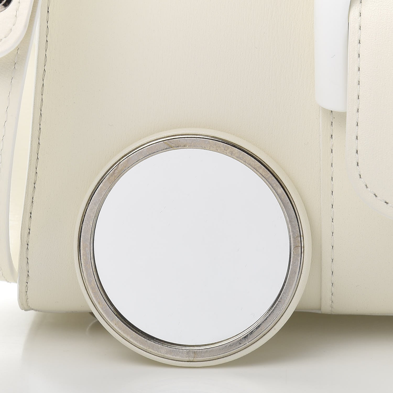 Delvaux Calfskin Mini Brillant Satchel Ivory 12 of 14