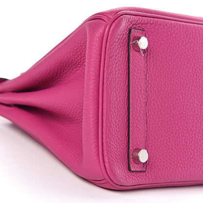 Hermes Togo Birkin 25 Rose Pourpre 36 of 46