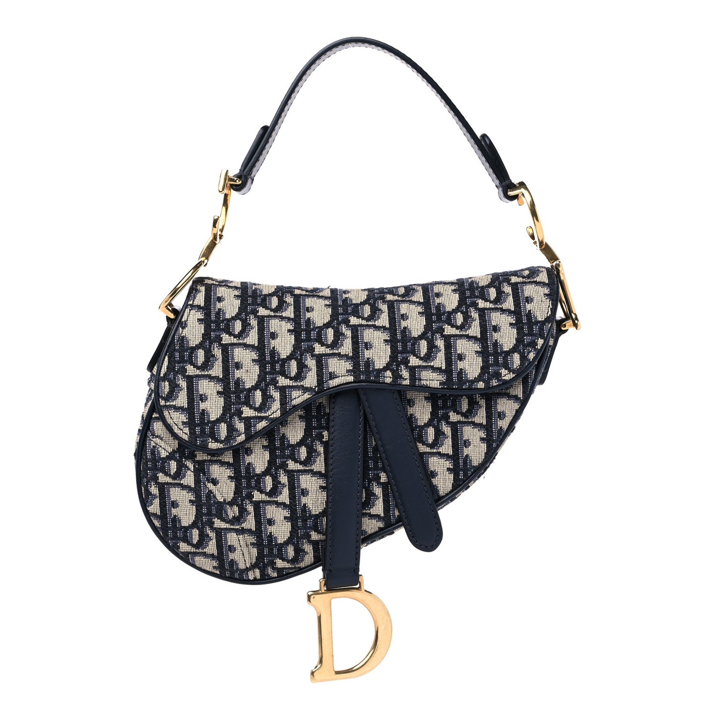 Oblique Mini Saddle Bag Blue