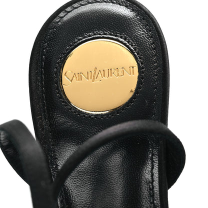 Saint Laurent Satin Crepe Aimee 75 Slingback Pumps 35.5 Black 8 of 10