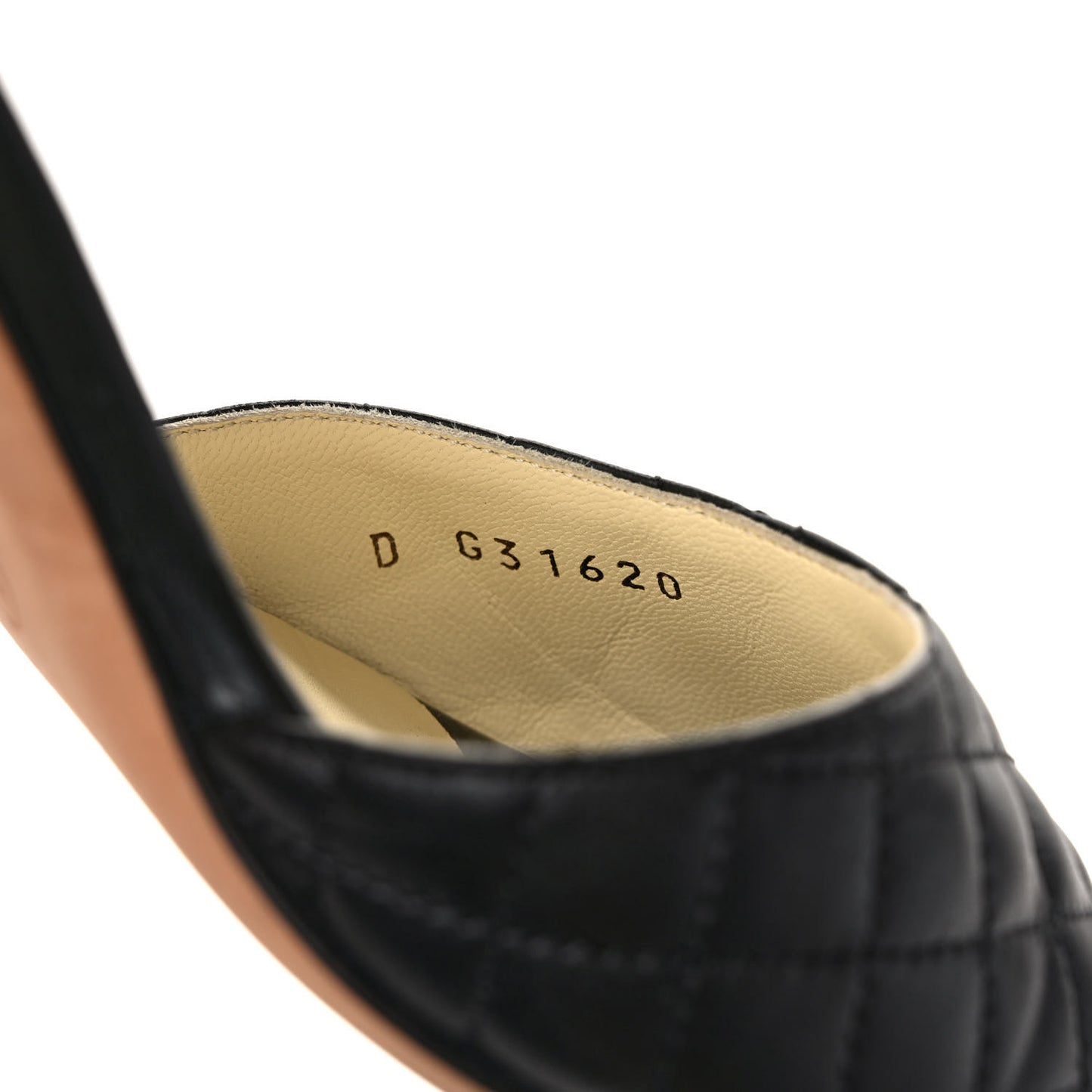 Lambskin Quilted CC Sandals 41 Black White