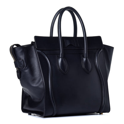 Celine Smooth Calfskin Mini Luggage Black 3 of 8
