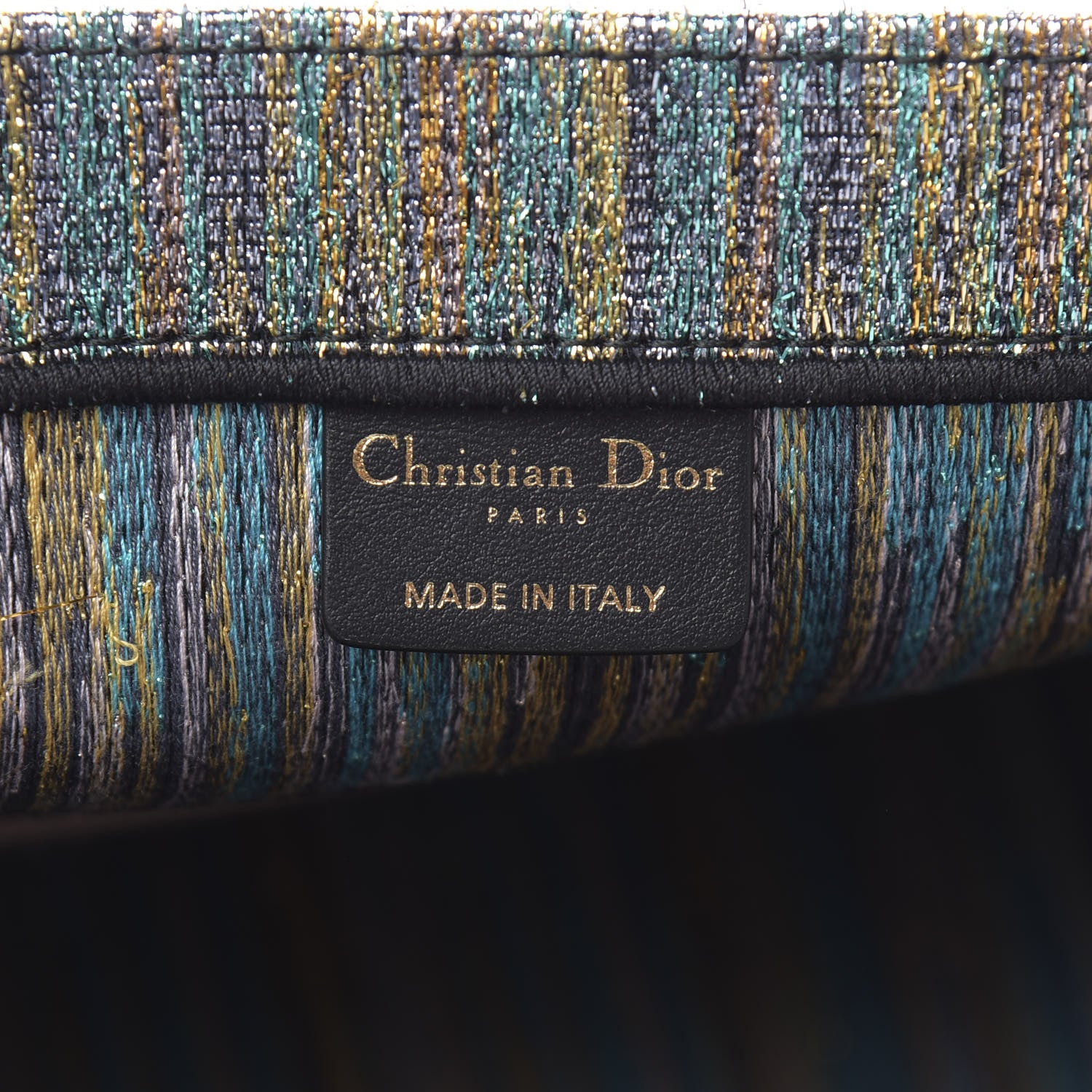 Christian Dior Metallic Toile Medium Middle East Rose Gold Book Tote 6 of 10