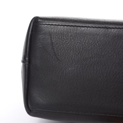 Gucci Calfskin Bamboo Shoulder Bag Black 10 of 15