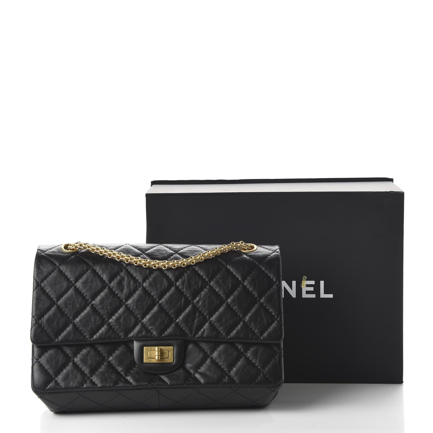 Chanel Aged Calfskin Quilted 2.55 Reissue 226 Flap Black 11 of 12