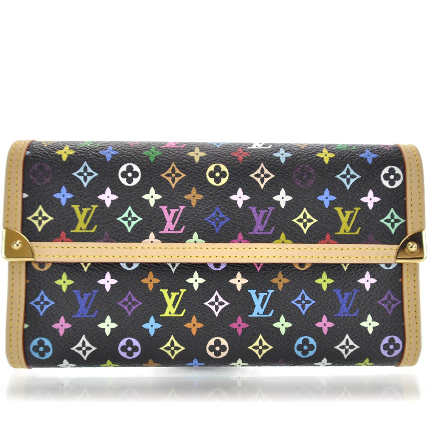 Monogram Multicolor Porte Tresor International Wallet Black