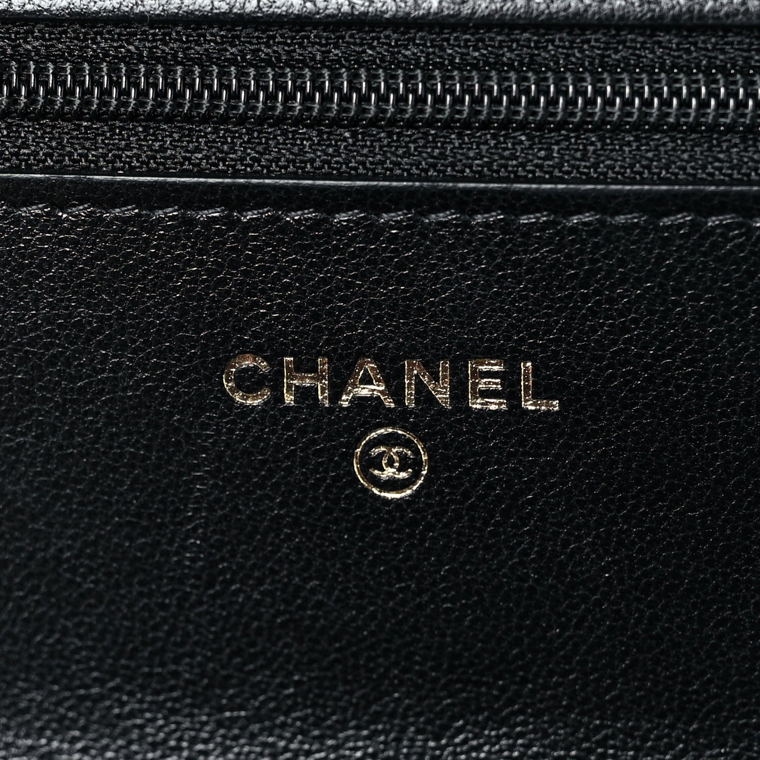 Chanel Lambskin Quilted Chanel 19 Wallet On Chain WOC Black 6 of 9