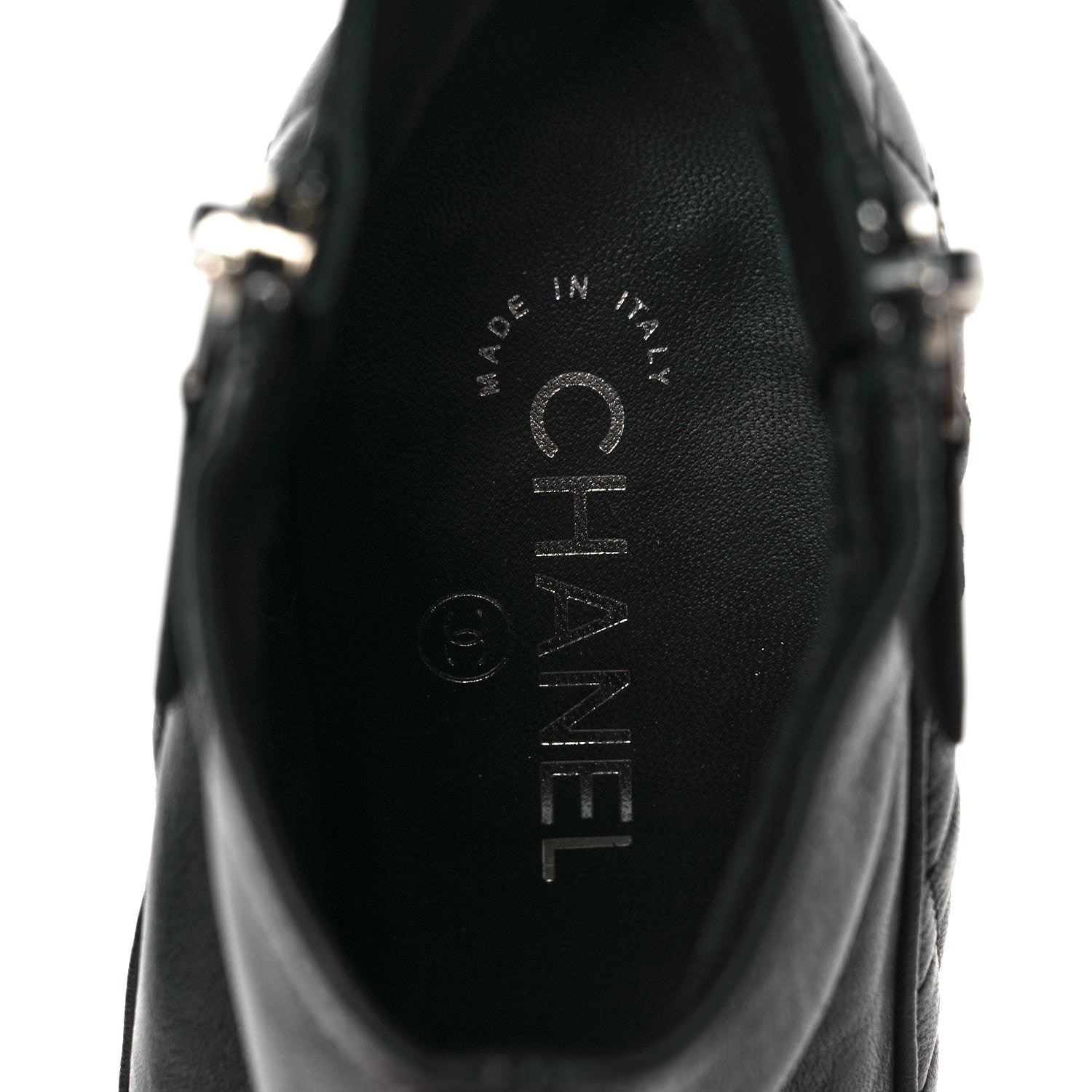 Chanel Lambskin Quilted CC Booties 40 Black 7 of 8