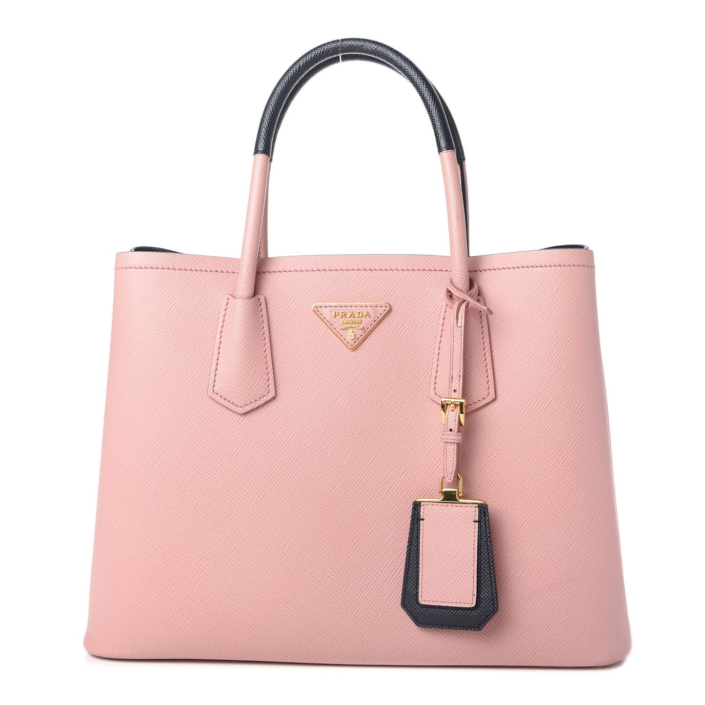 Saffiano Cuir Medium Bi-Color Double Bag Pesco Baltico