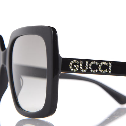Gucci Crystal Square Frame GG Sunglasses GG0418S Black 4 of 8