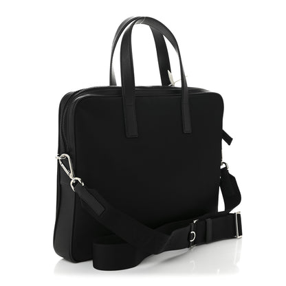 Prada Re-Nylon Saffiano Metal Triangle Logo Briefcase Black 3 of 9