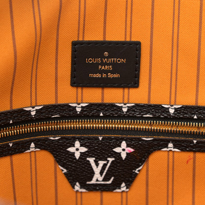 Louis Vuitton Monogram Giant Jungle Neverfull MM Black 6 of 10
