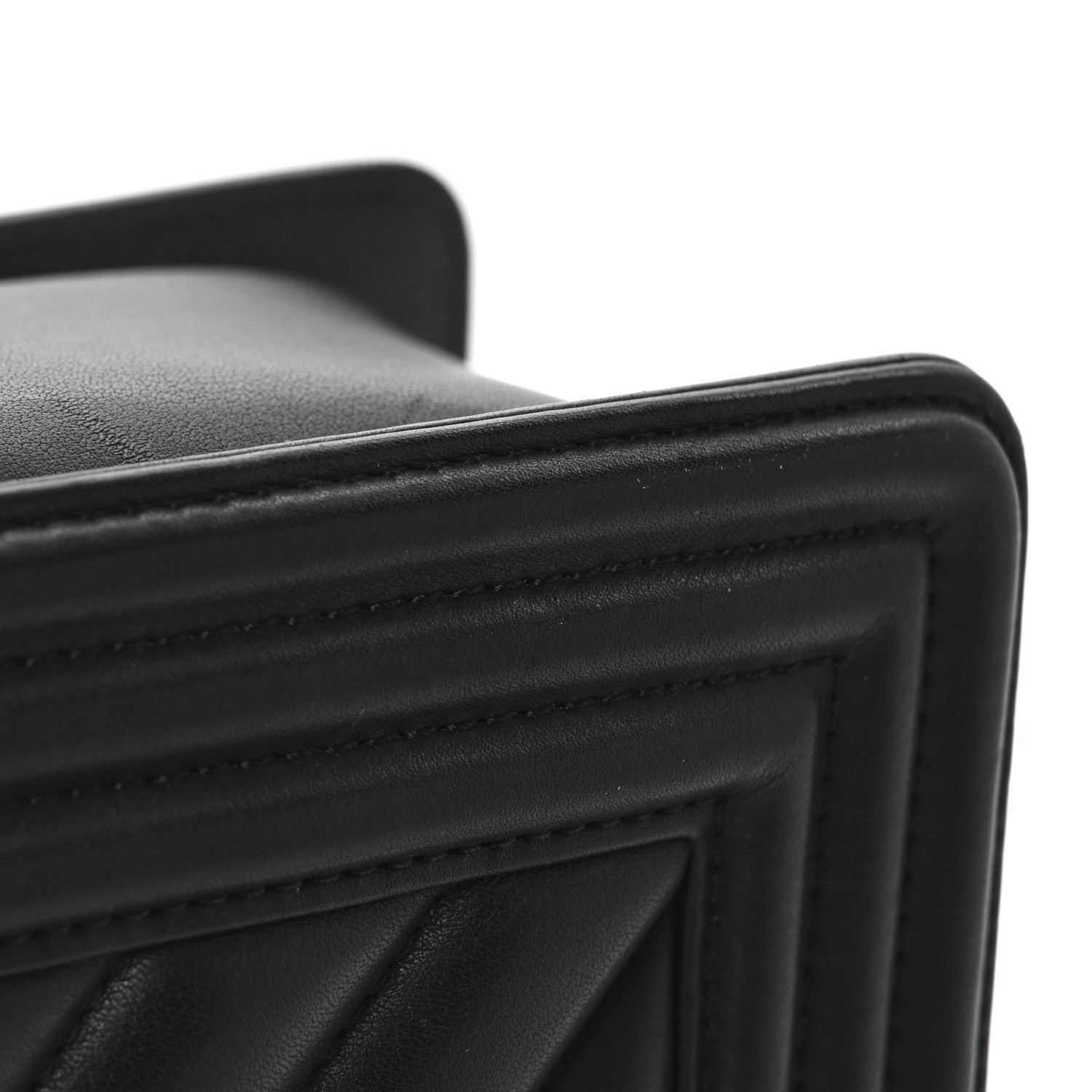 Chanel Calfskin Chevron Quilted Medium Boy Flap Black 12 of 14